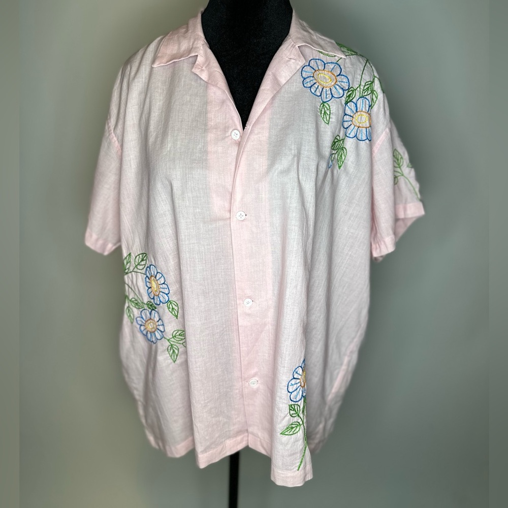 Harago Embroidered Short Sleeve Shirt - Picture 6 of 8